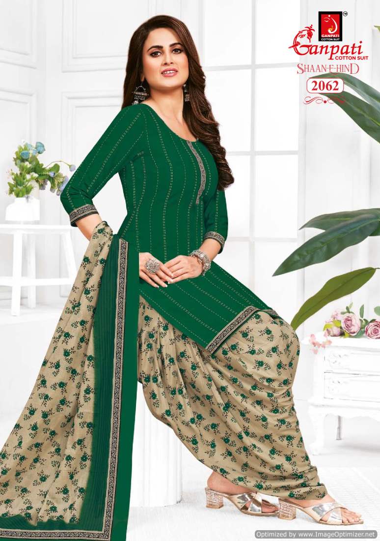 Shaan E Hind Vol 9 By Ganpati Cotton Printed Dress Material Wholesalers In Delhi
